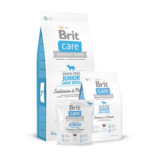 Brit Care Grain Free Junior Large gabonamentes kutyatáp - 12kg