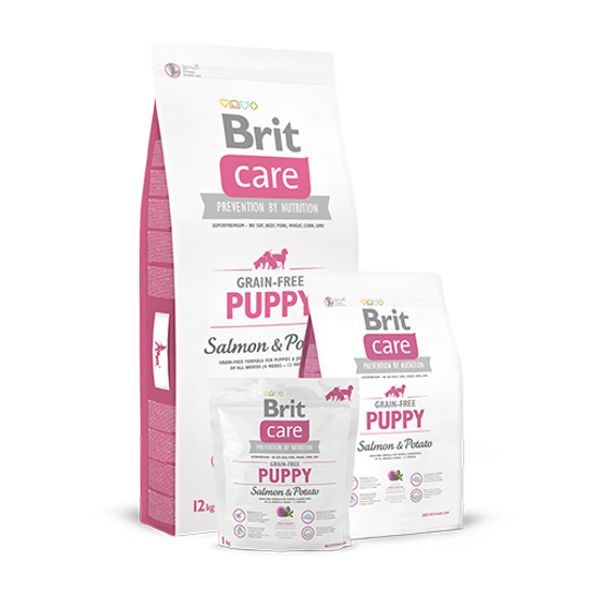 Brit Care GrainFree Puppy Salmon gabonamentes kutyatáp - 12kg