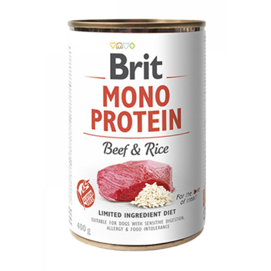 BRIT Mono Protein Beef and Rice Adult felnőtt kutyáknak, marha - 400gr