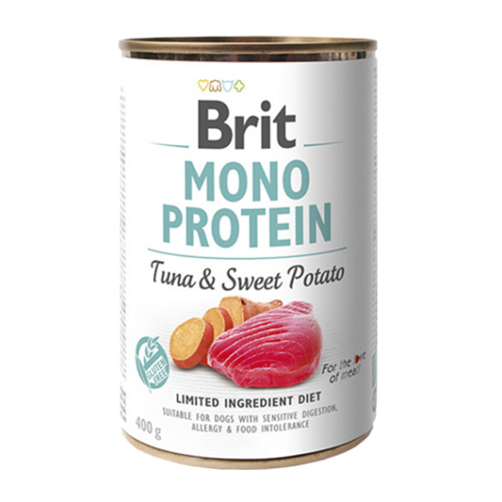 BRIT Mono Protein Tuna with Sweet Potato - tonhal, édesburgonya - 400g