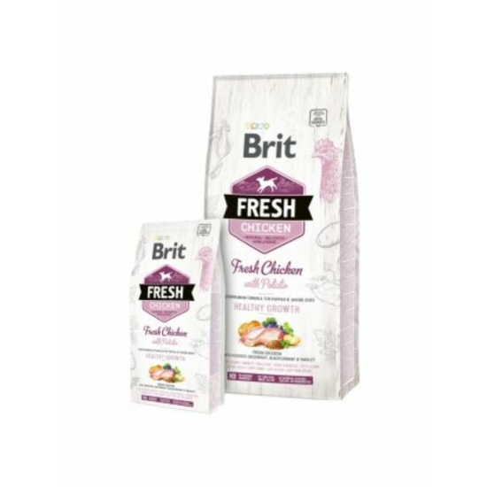 Szuper prémium minőségű Brit Fresh Chicken Healthy kölyökkutyának 12kg