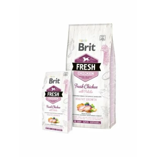 Szuper prémium minőségű Brit Fresh Chicken Healthy kölyökkutyának 2.5kg