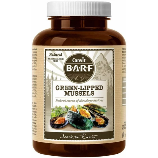 Canvit BARF Natural Green-Lipped Mussels zöldkagyló - 180gr