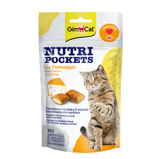 GimCat Snack Nutri Pocket Formaggio jutalomfalat macskáknak - sajt - 60g