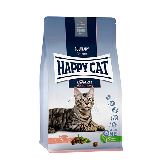 Happy Cat Culinary Atlantik Lachs felnőtt száraz macskatáp - lazac - 4kg