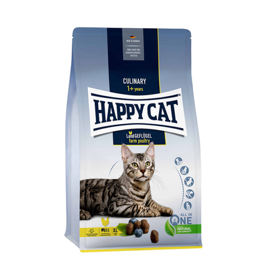 Happy Cat Culinary Land Geflügel felnőtt száraz macskatáp - baromfi - 4kg
