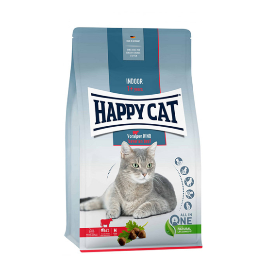 Happy Cat Indoor Voralpen Rind felnőtt száraz macskatáp - marha - 1.3kg