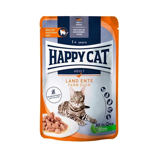 Happy Cat Pouch Culinary Land Ente felnőtt nedves macskatáp - 20x85g