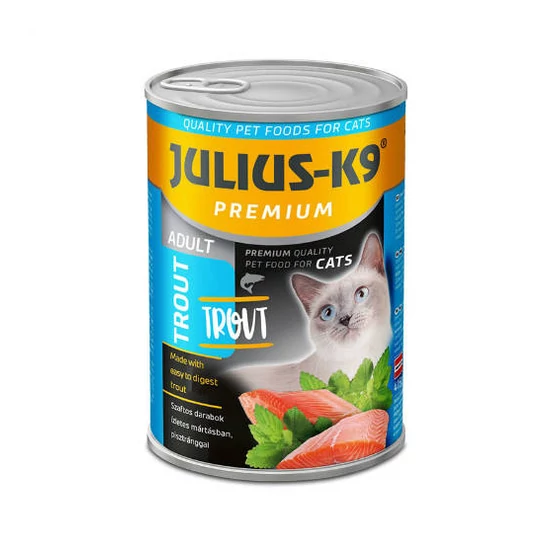 JULIUS-K9 Cats Trout Adult, prémium nedveseledel - pisztráng - 415g