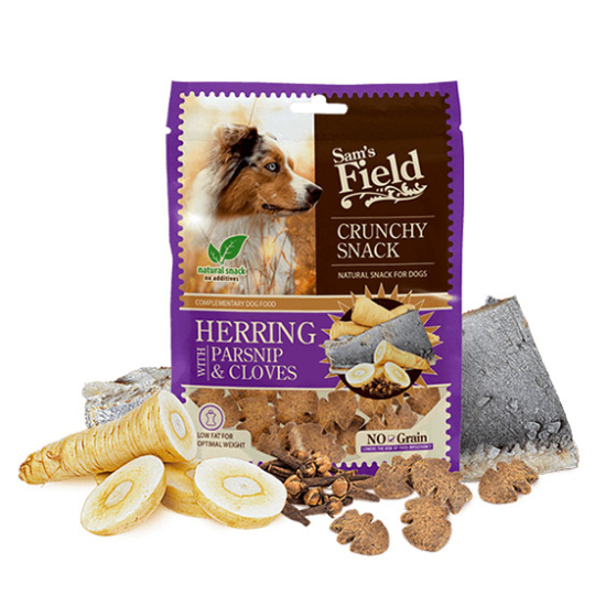 Sam's Field Dog Crunchy Snack Herring with parsnip and cloves - 200g