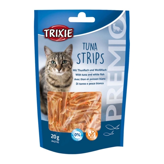 Trixie Premio Tuna Strips jutalomfalat - tonhal, fehérhal - 20g
