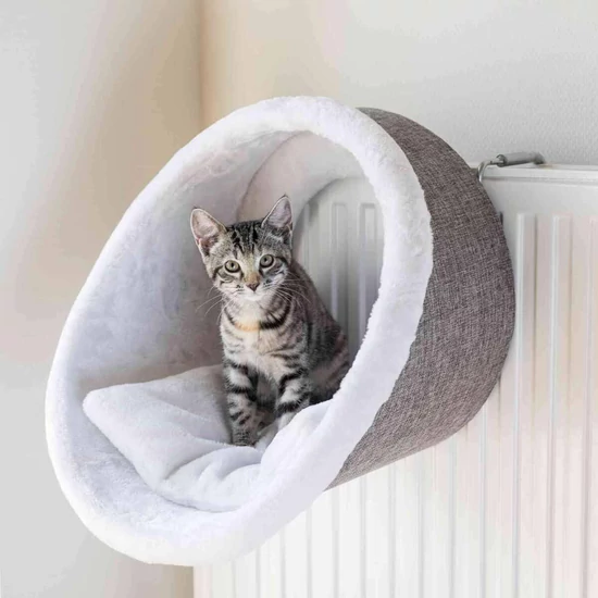 Trixie Radiator Cave kuckó fekhely macskáknak - fehér-szürke - 38x34cm