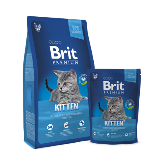 Brit Premium Cat Kitten Chicken - kölyök száraz macskatáp - 800g