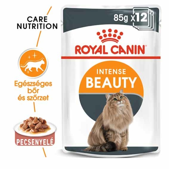 ROYAL CANIN Wet Intense Beauty Care Gravy - felnőtt nedves macskatáp - 12x85g