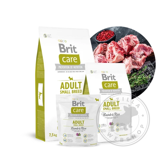 Brit Care Adult Small Breed bárány és rizs - többféle kiszerelés