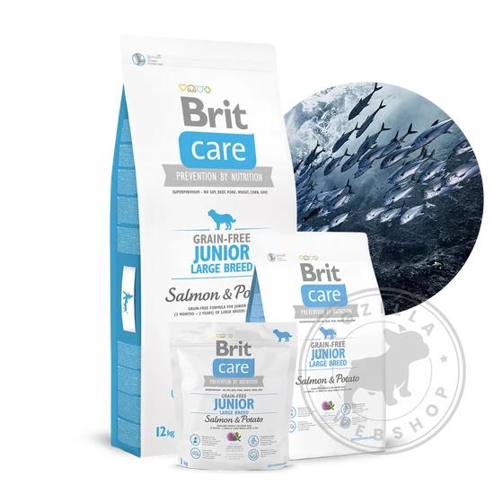 Brit Care Grain Free Junior Large gabonamentes kutyatáp - többféle kiszerelésben