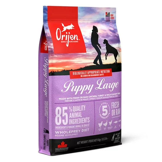 ORIJEN Puppy Large gabonamentes kutyatáp - csirke, pulyka, tojás