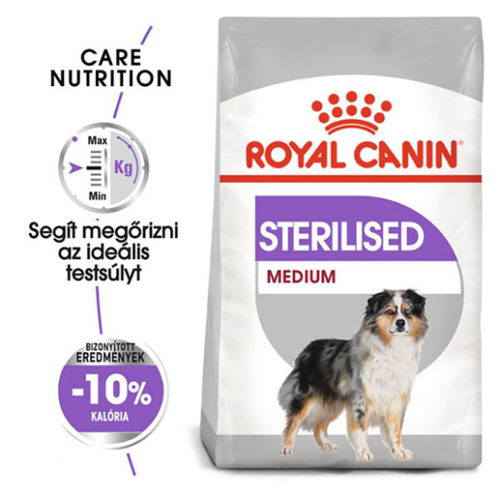 ROYAL CANIN Medium Sterilised Adult - közepes testű felnőtt és idősödő száraz kutyatáp - 12kg