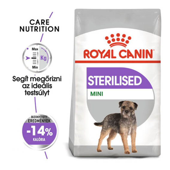 ROYAL CANIN Mini Sterilised Adult - kistestű felnőtt és idősödő száraz kutyatáp - 3kg