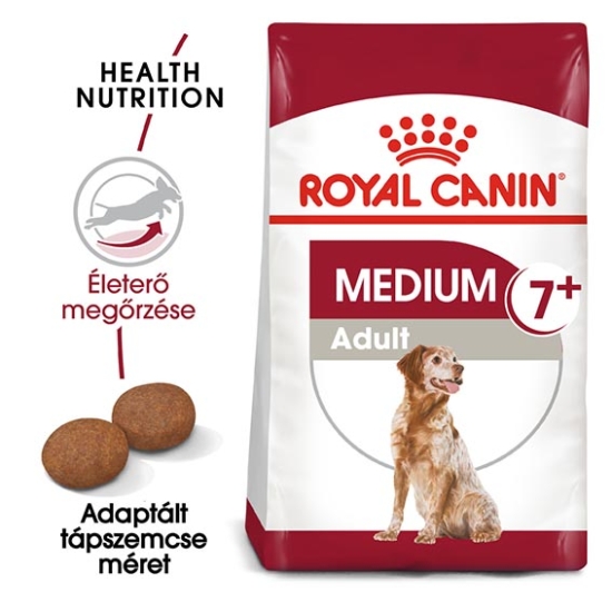 ROYAL CANIN MEDIUM ADULT 7+ - felnőtt száraz kutyatáp - 4kg