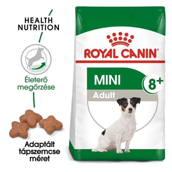 ROYAL CANIN MINI ADULT 8+ - felnőtt száraz kutyatáp - 8kg