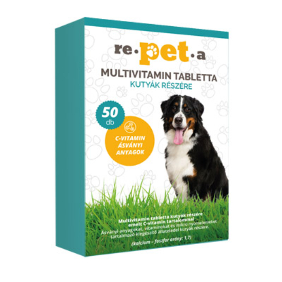 Repeta multivitamin, C-vitaminnal, ásványi anyagokkal tabletta kutyáknak - 50db