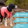 Kép 2/6 - AiryVest kétoldalas kifordítható kutyaruha - pink/grey S40
