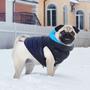 Kép 2/5 - AiryVest kétoldalas kifordítható kutyaruha - black/blue XS 25