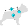 Kép 4/4 - AiryVest kétoldalas kifordítható kutyaruha - méretvétel