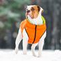 Kép 6/10 - AiryVest kétoldalas kifordítható kutyaruha - orange/lightgreen XS 25