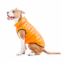 Kép 7/10 - AiryVest kétoldalas kifordítható kutyaruha - orange/lightgreen XS 25