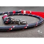 Kép 5/5 - GODDOG MEHIT 120cm kék-tricolor kötél póráz, heveder fogó - króm trigger karabiner