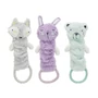 Kép 1/2 - Trixie Junior Dangling Toy, plüss zörgősjáték figurák kutyáknak - 33cm